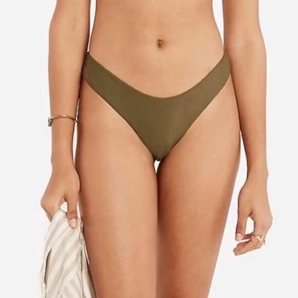 NEW J. Crew Curved-waist Cheeky Bikini Bottom in Black, Women's Large BC125 $59 - Picture 7 of 9